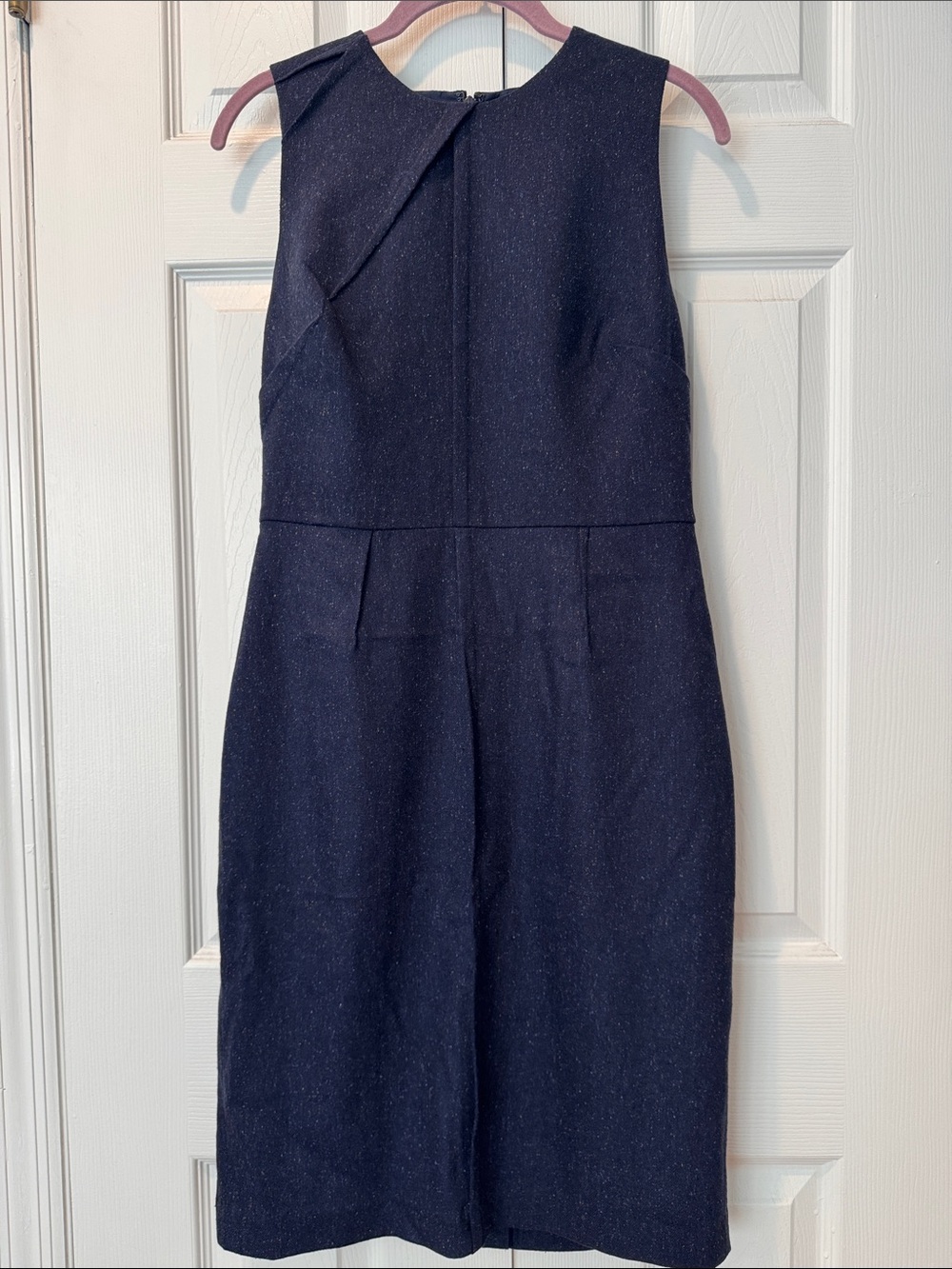 Banana Republic Navy Sleeveless Sheath Dress